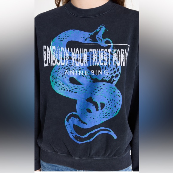 AUTHENTIC ANINE BING VIPER Sweatshirt Size M - Picture 2 of 12